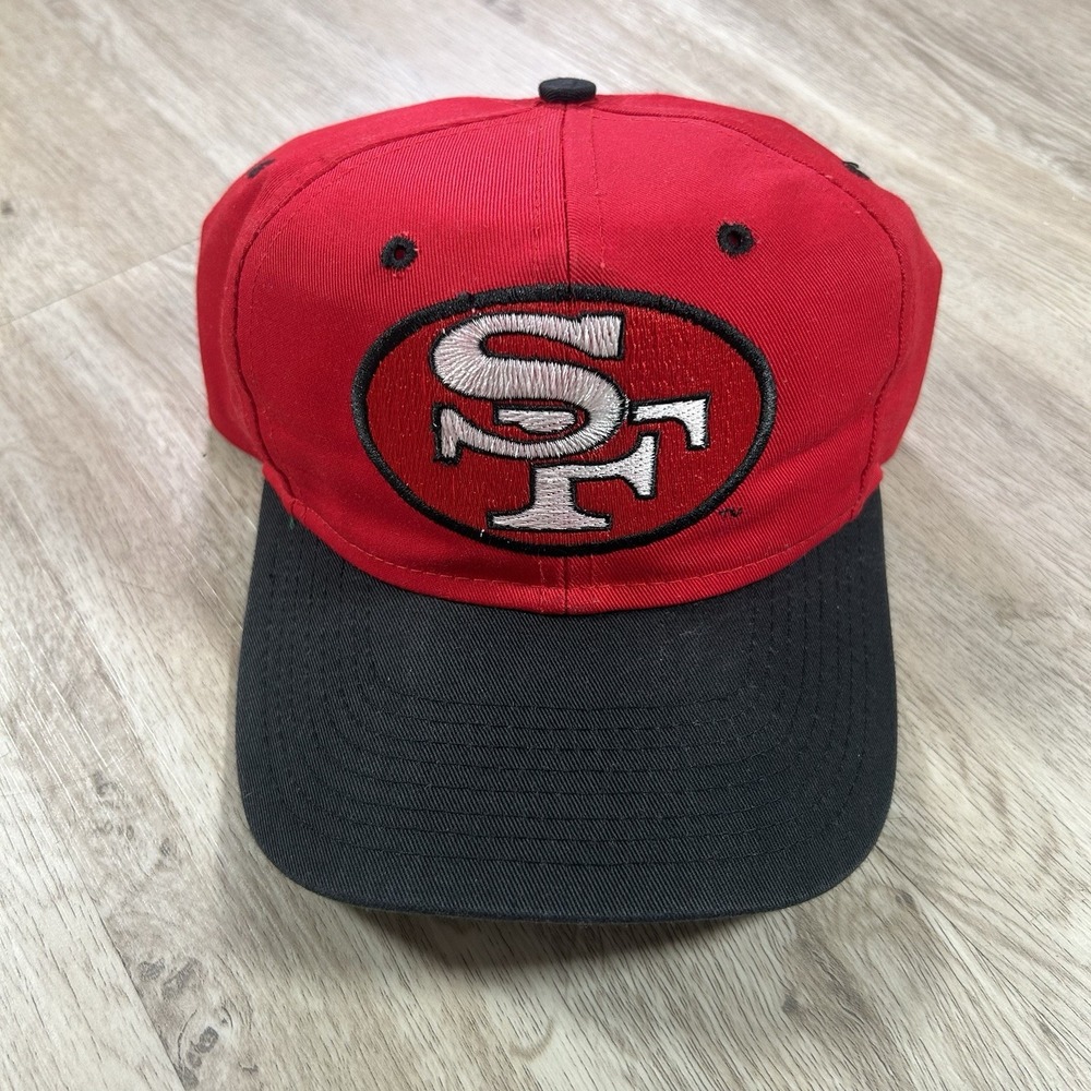 VTG  San Francisco 49ers Snapback Hat NFL Football Competitor Red Black Cap